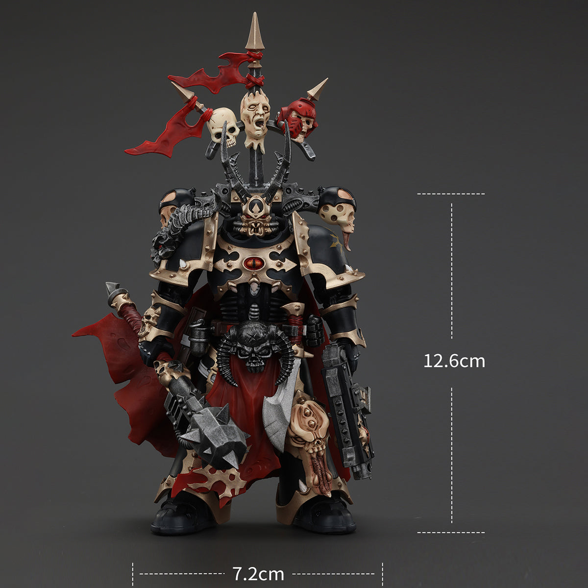 JOYTOY Chaos Space JT00997 Marines Black Legion Chosen Champion with Bolter and Power Maul 1/18 Scale Action Figures