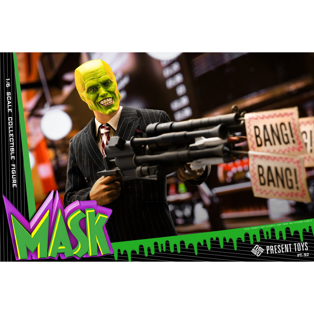 PRESENT TOYS Masked Man in Black Action Figures