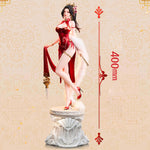 Figurine d'anime BearPanda Mai Shiranui en chemise rouge dansante