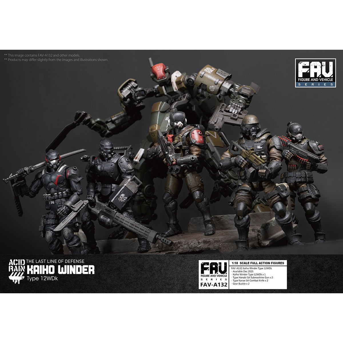 TOY ALLIANCE Acid Rain World 1/18 Scale FAV-A132 Kaiho Winder Type 12WDk Action Figures