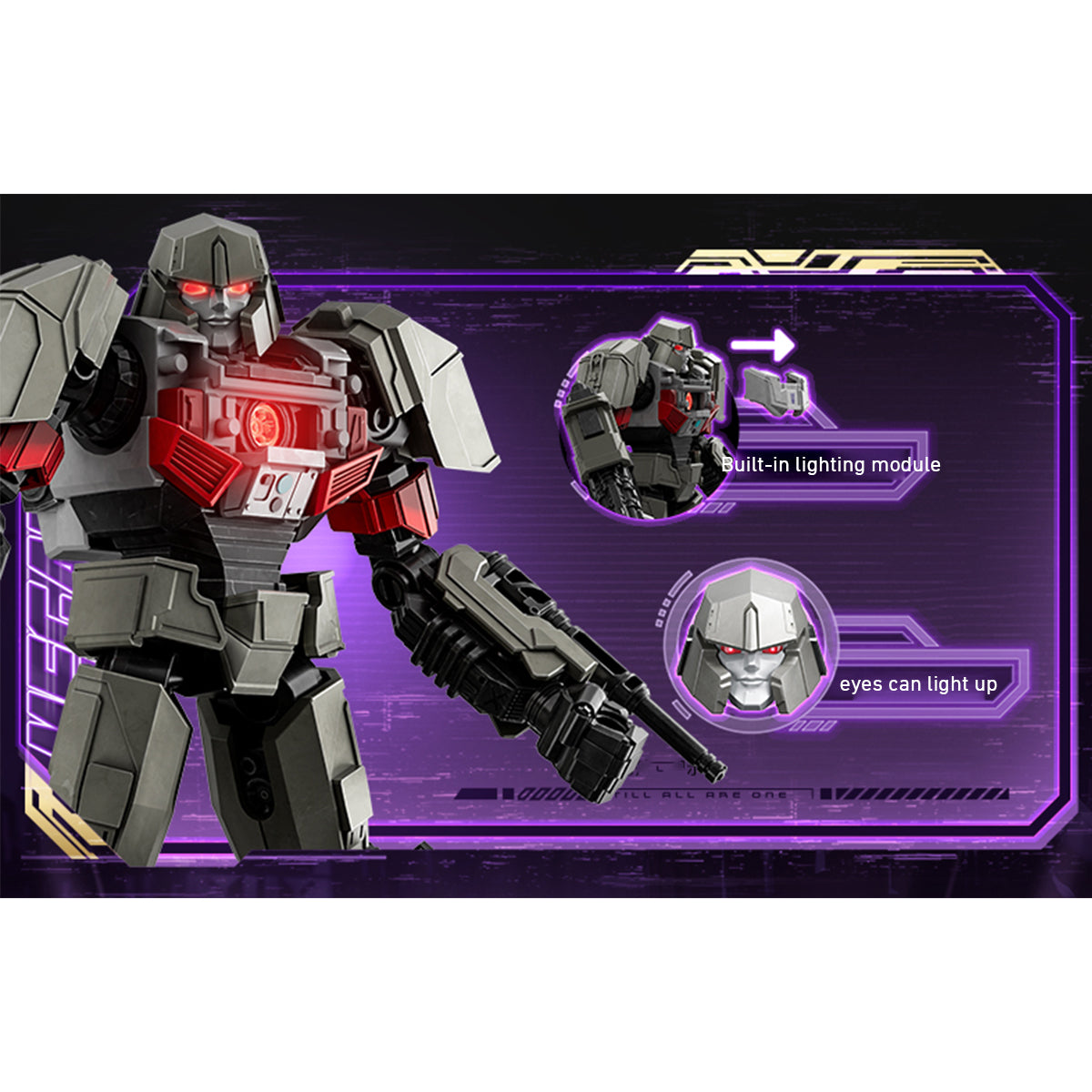 (Only Shipped to the US) BLOKEES Origins One Megatron Assembly Model Kits Beyond Edition