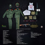 QORANGE QOTOYS 1/6 Hero Series Armed Internal Guard Yu Pingyuan 1992 Action Figure Accessory Set QOM-1069B & QOM-1069A