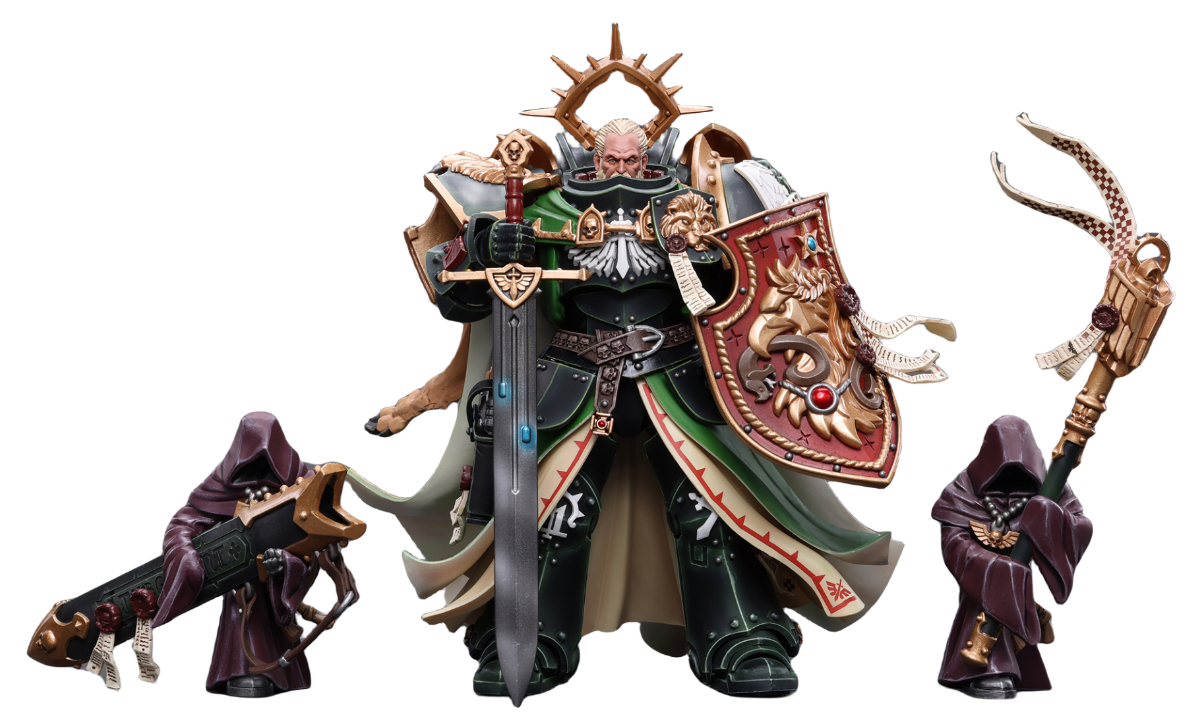 Figura de acción JoyToy Warhammer 40K Dark Angels Primark Lion El'Jonson a escala 1:18 JT7882 (JT7882 El'Jonson) 