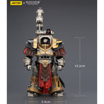 JOYTOY Warhammer The Horus Heresy Iron Warriors Warsmithwith Graviton Crusher Hammer & Legion Praevian with Bolt Pistol 1/18 Scale Action Figure