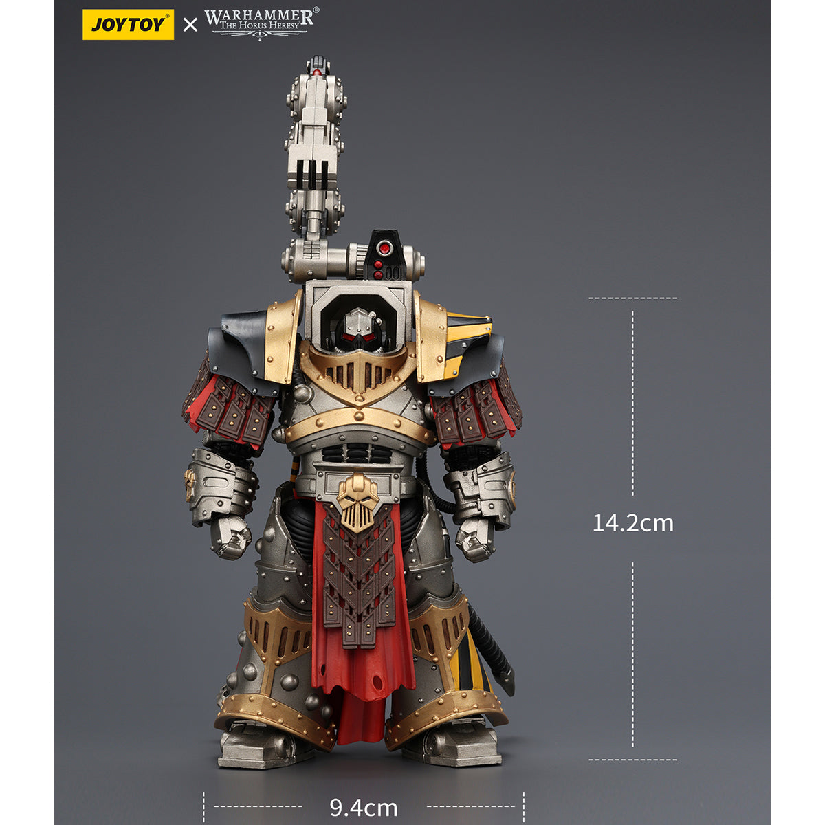 JOYTOY Warhammer The Horus Heresy Iron Warriors Warsmithwith Graviton Crusher Hammer & Legion Praevian with Bolt Pistol 1/18 Scale Action Figure