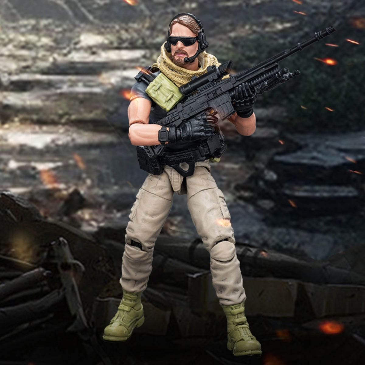 HiPlay JoyToy Hardcore Coldplay Collectible Figure: Sack Mercenaries-The Sharpshooter 1:18 Scale Action Figures JT9879