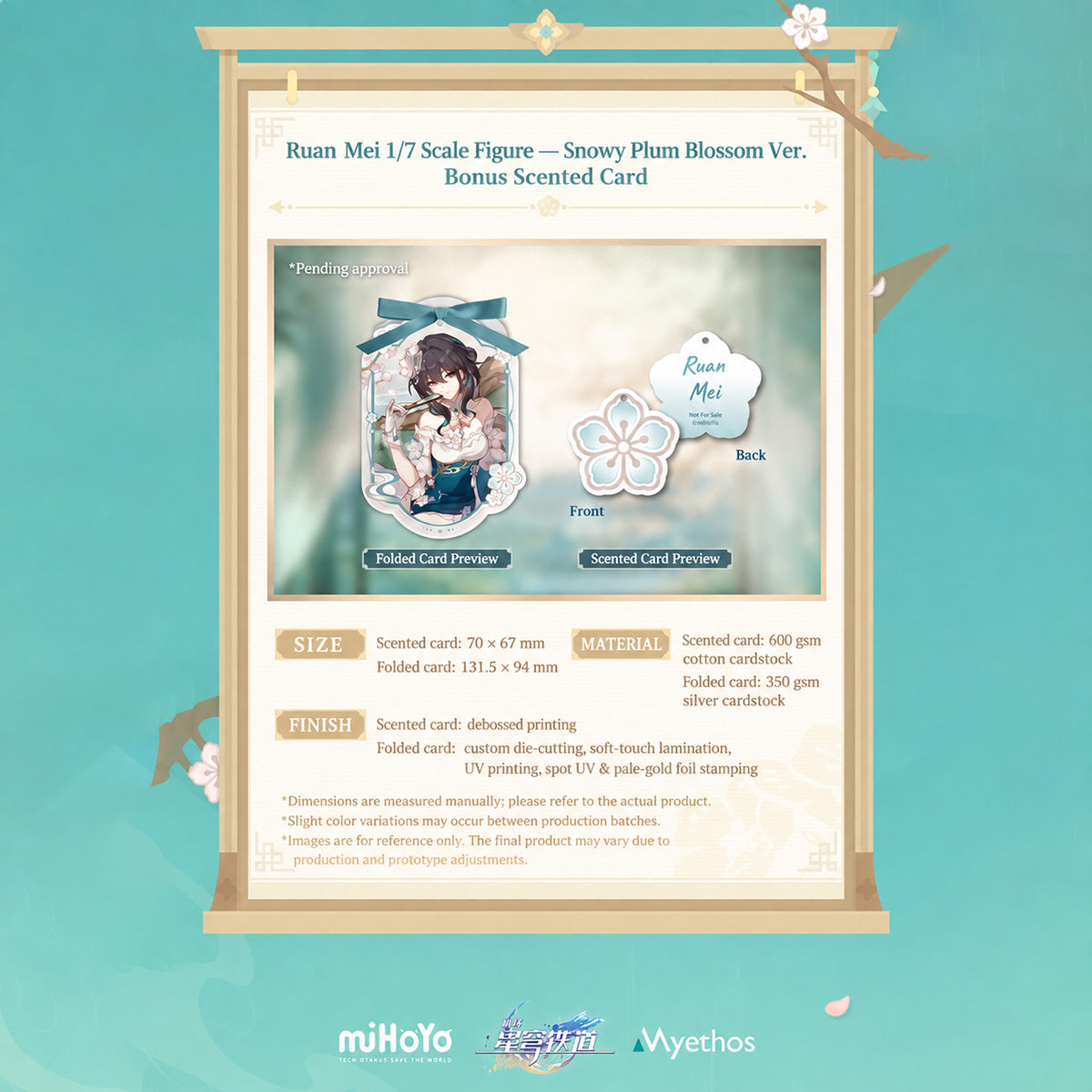 Myethos Honkai: Star Rail Ruan Mei Plumblossom Letter Ver. 1/7 Scale Collectible Figure