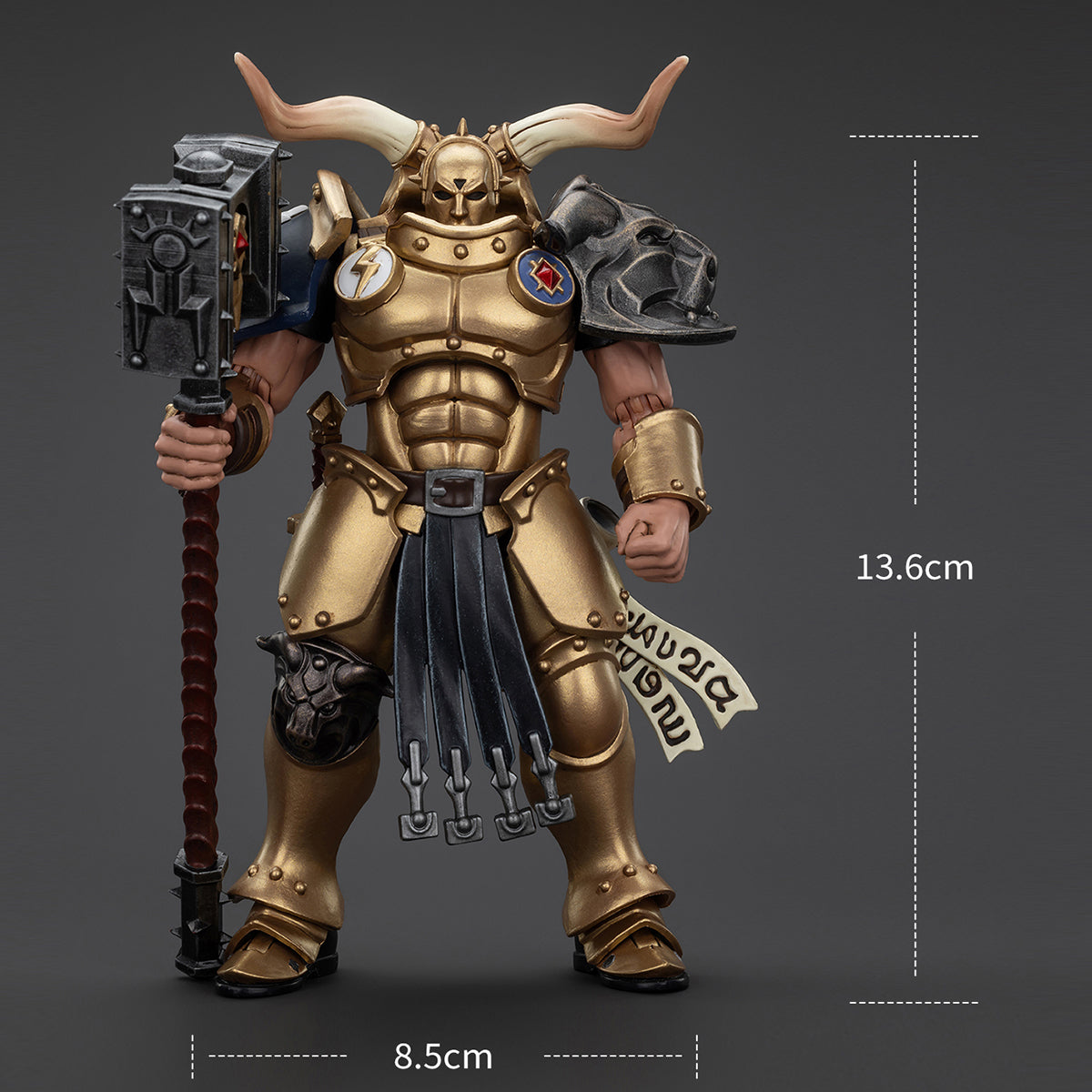 JOYTOY Warhammer AGE OF SIGMAR Stormcast Eternals The Blacktalons Rostus Oxenhammer Figuras de acción