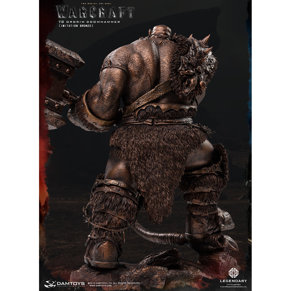 DAMTOYS DMLW013 Warcraft - Orgrim Imitation Bronze 10-inches Art Statue