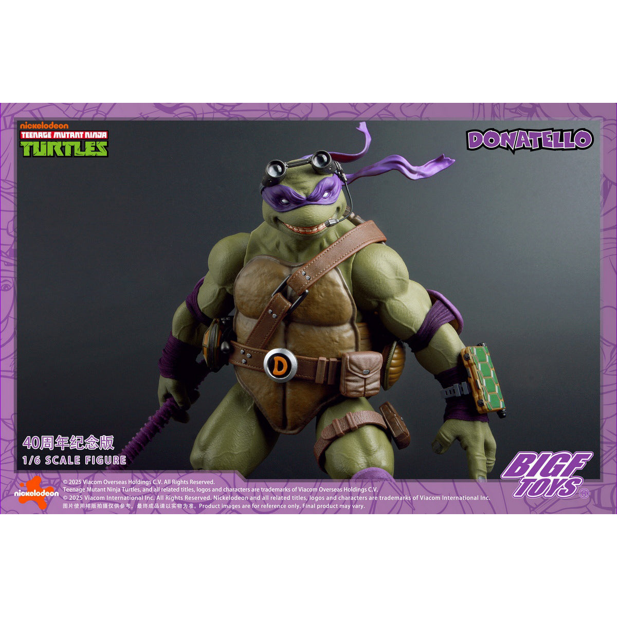 BIGFTOYS BIGF-003 TNMT Donatello 40th Anniversary Edition 1/6 Scale Action Figure