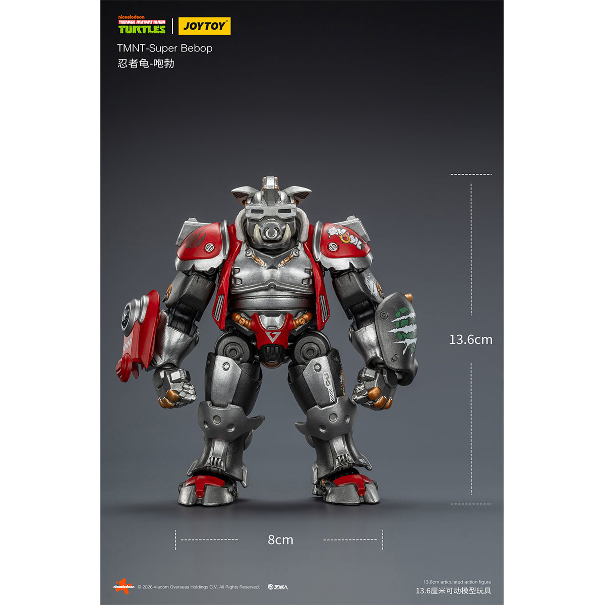 JOYTOY TMNT-Mighty Rocksteady & TMNT-Super Bebop 1/18 Scale Action Figure