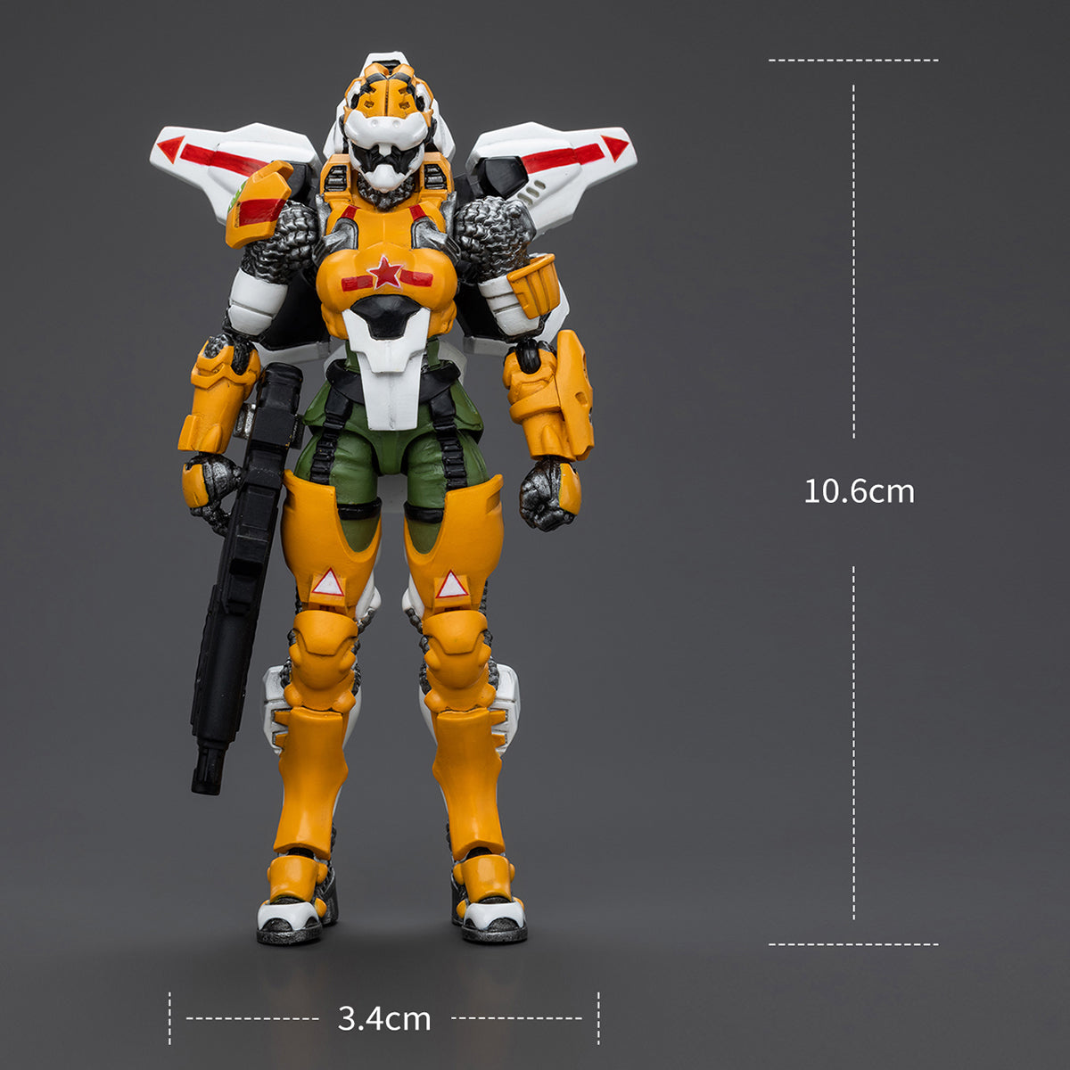 HiPlay JoyToy Infinity Collectible Figure: Yu Jing Special Action Team Tiger Soldier, Female 1:18 Scale Action Figures JT6571