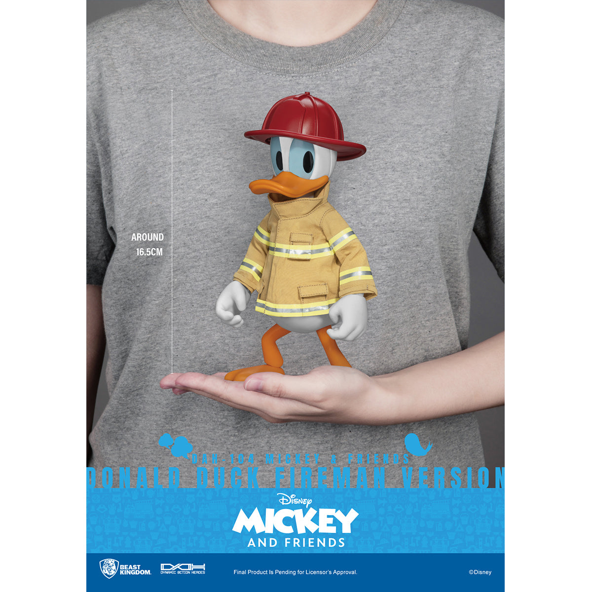 Beast Kingdom DAH-104 Mickey & Friends Donald Duck Fireman Version Action Figure
