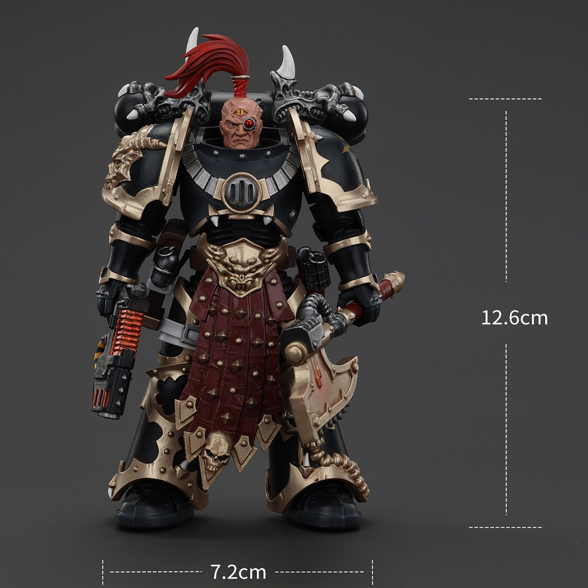 JOYTOY Chaos Space JT00959 Marines Black Legion Chosen with Plasma Pistol and Power Axe 1/18 Scale Action Figures