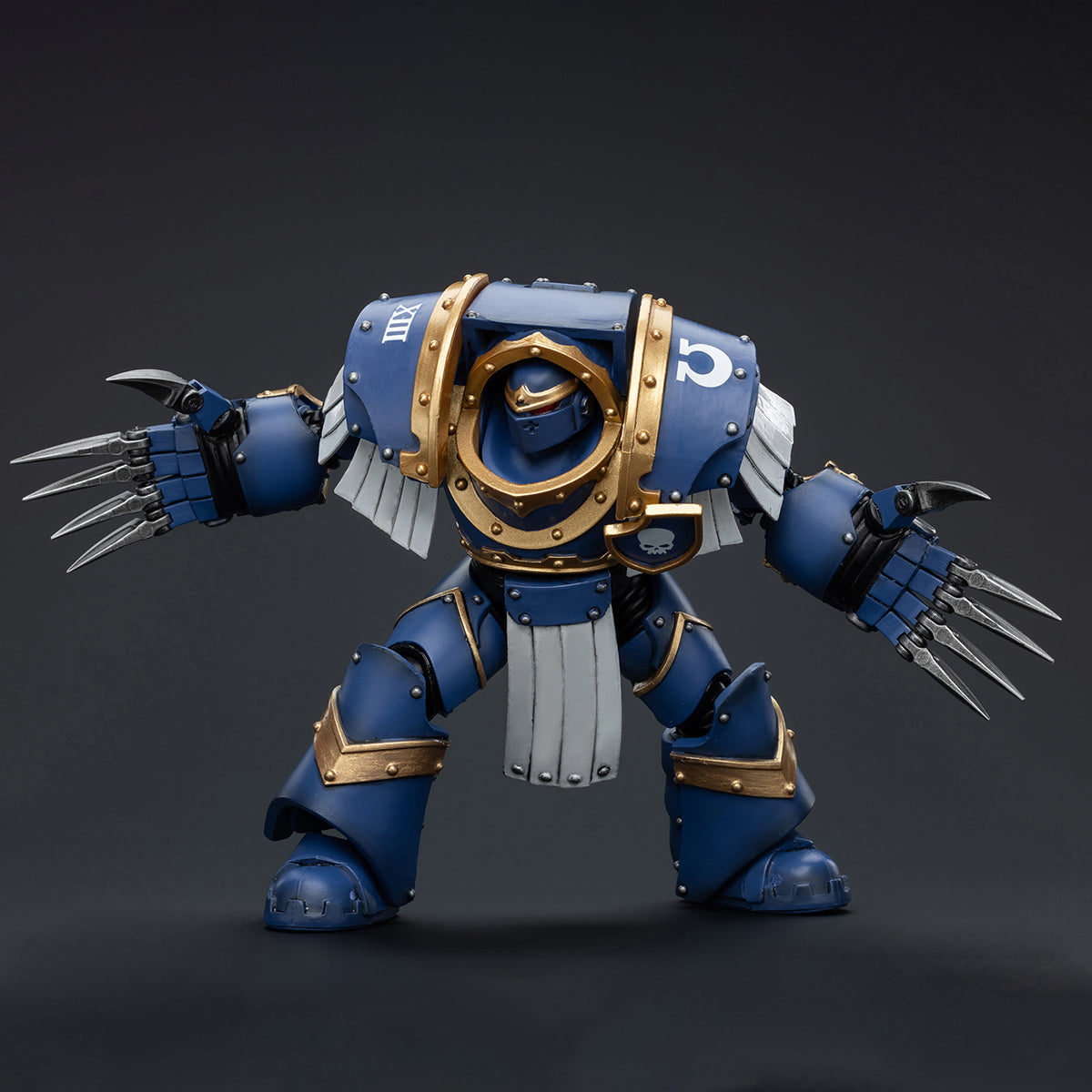 (Only Shipped to the US) JOYTOY Warhammer The Horus Heresy Series, Ultramarines Cataphractii Terminator Squad: Terminator with Lighting Claws, 1/18 Scale Collectible Action Figure JT7394