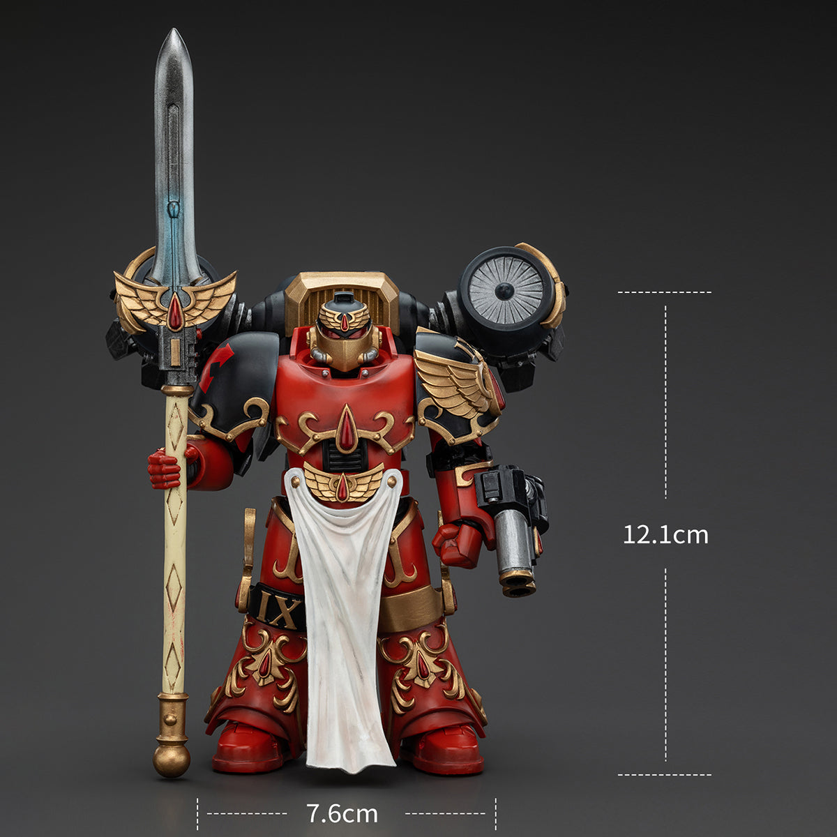 JOYTOY 1/18 Blood Angels Dawnbreaker Cohort Dawnbreaker Champion JT00461 Action Figure