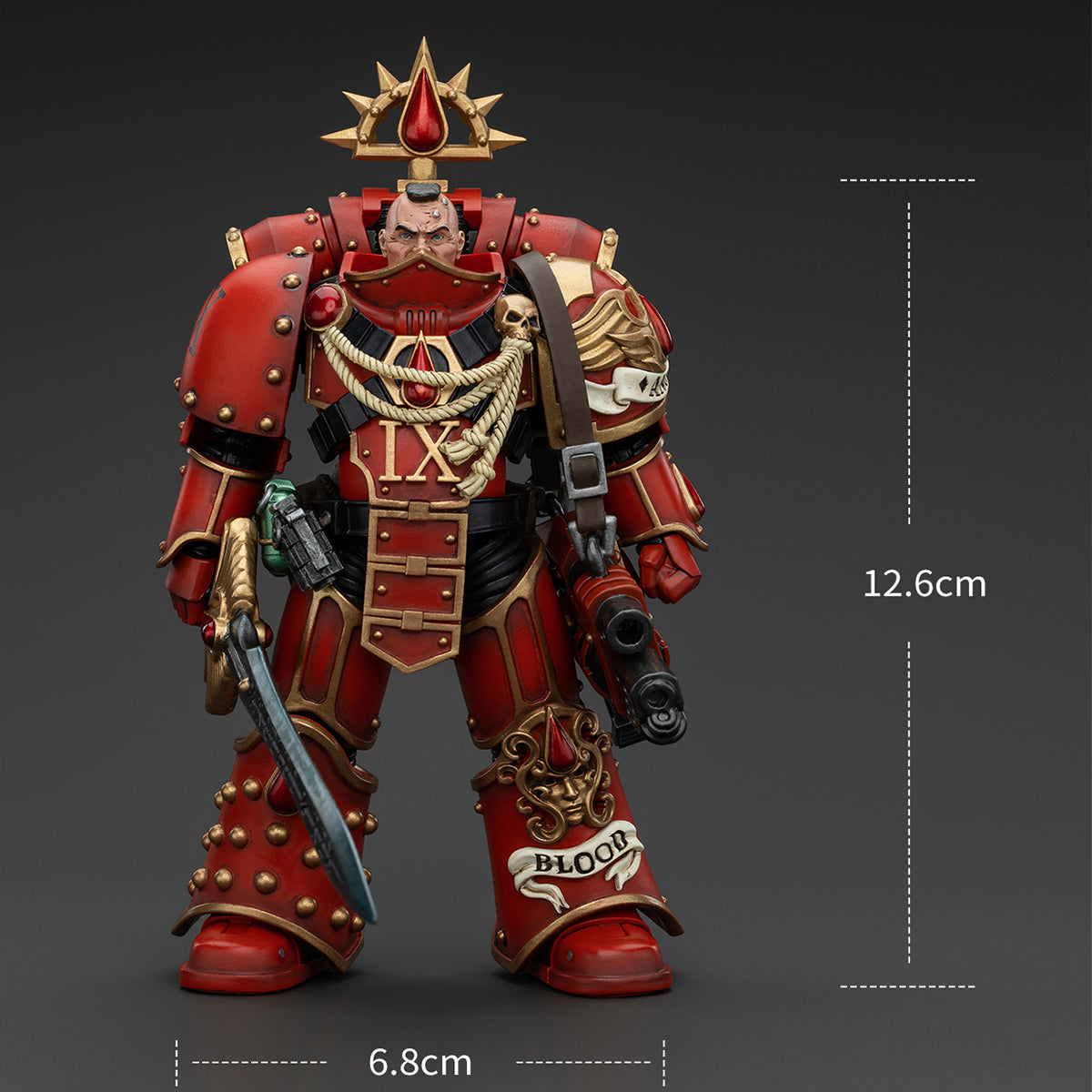 JOYTOY Blood Angels Raldoron First Captain of the Blood Angels JT00720 Warhammer 1/18 Scale Action Figure