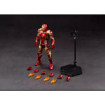 ZD Toys Anniversary Series Collectible Action Figure Full Set: Iron Man MK43, Illuminated Edition, 1:10 Scale Miniature
