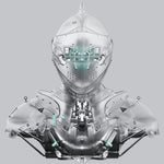 WeArtDoing, Cyber Knight Obsidian Dark/Star Silver/Gleam Void, Art Statue