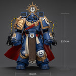 JOYTOY Ultramarines Marneus Calgar Chapter Master con armadura MKX Gravis y guanteletes de Ultramar Figuras de acción