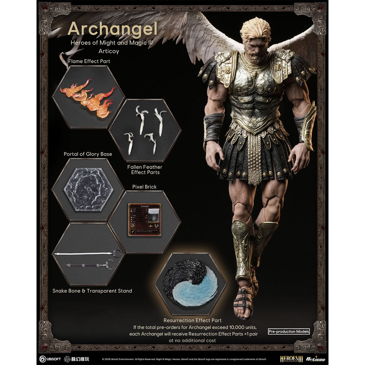 Fusion Fantasy Heroes of Might and Magic III Archangel (FTM3-01) 1/12 Scale Action Figure