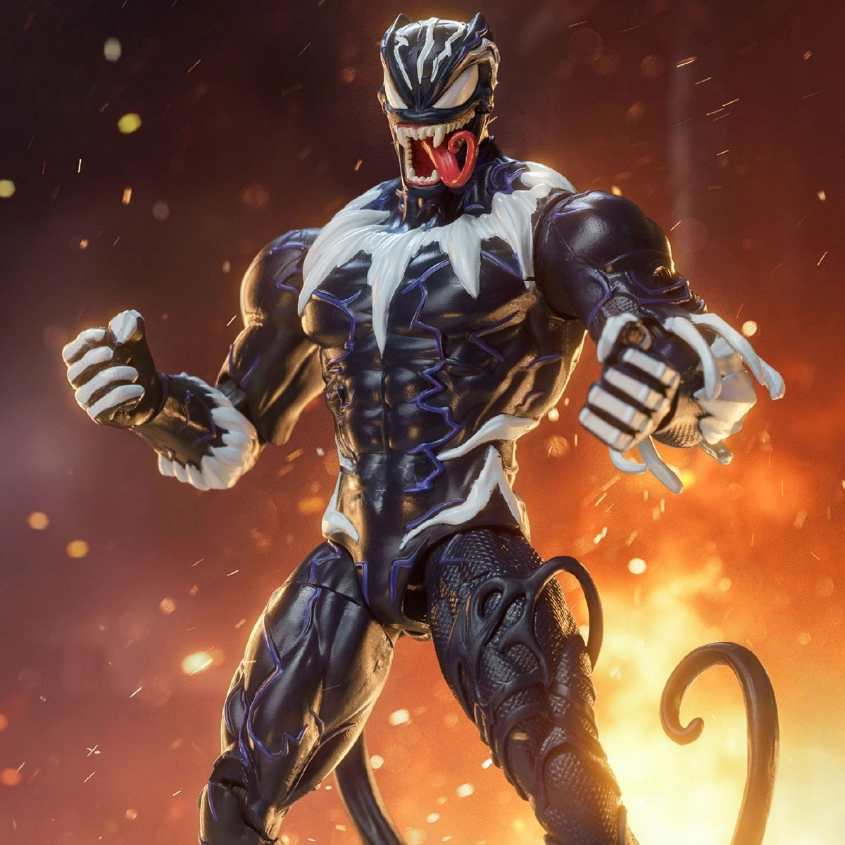 Only Shipped to the US) ZD Toys 1/10 Venomized Black Panther Action F