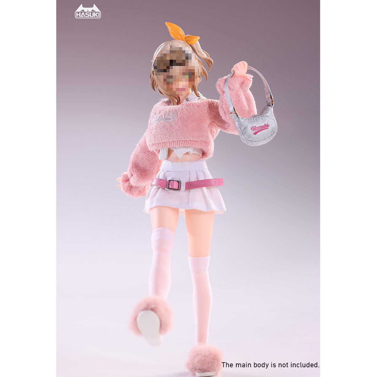 HASUKI Pink Sexy Girl Outfit Set CS020 Doll Clothes Accessory 1/12 Scale Fit Action Figure