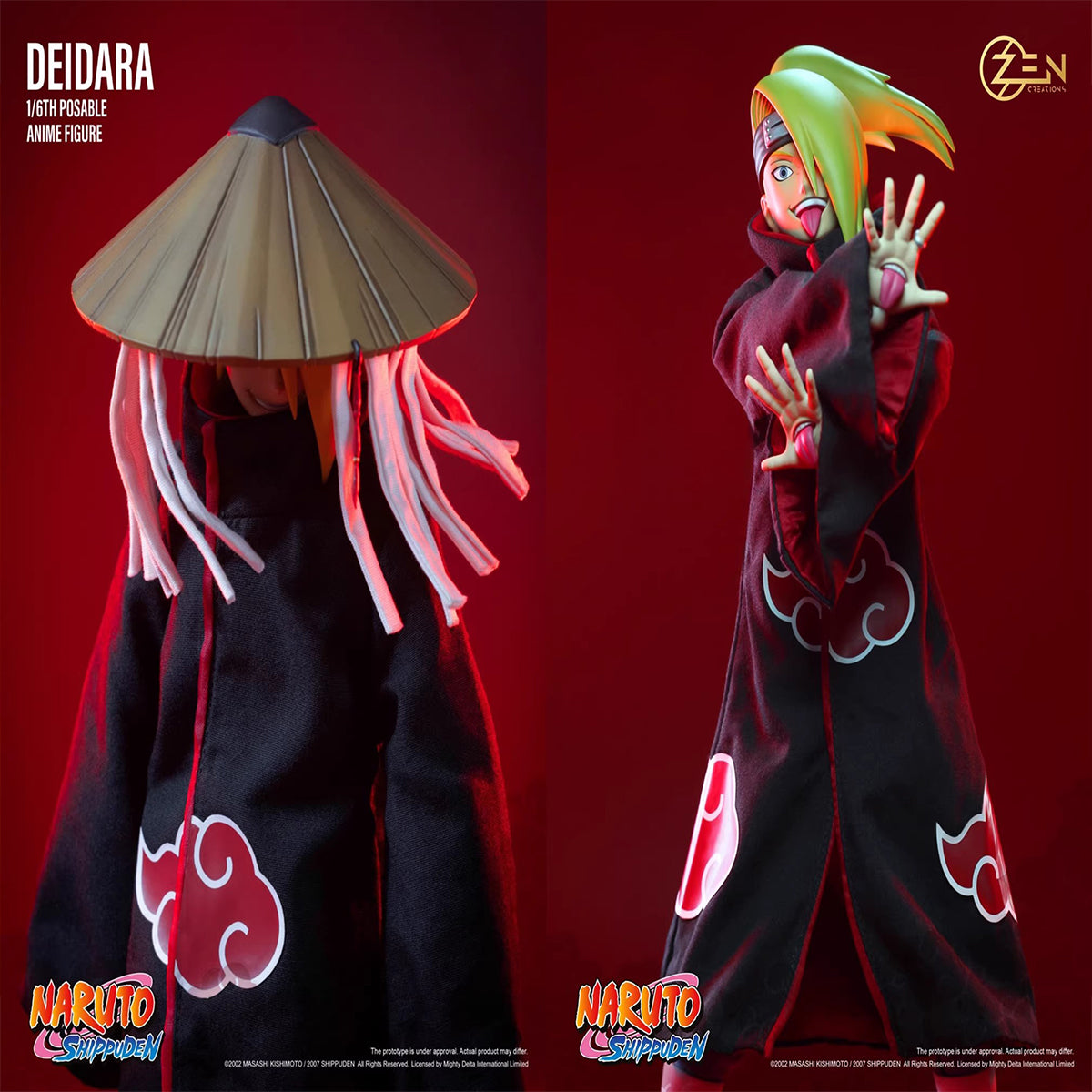 Zen Creations, Shippuden: Deidara, Deluxe Edition for Action Figure Full Set
