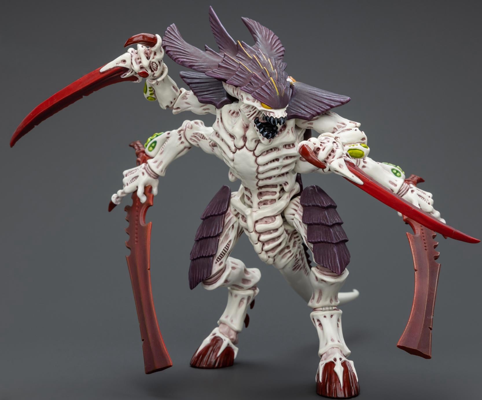 JOYTOY Tyranids Hive Fleet Leviathan Tyranid Warrior with Boneswords JT7004 Warhammer 40K 1/18 Scale Action Figure