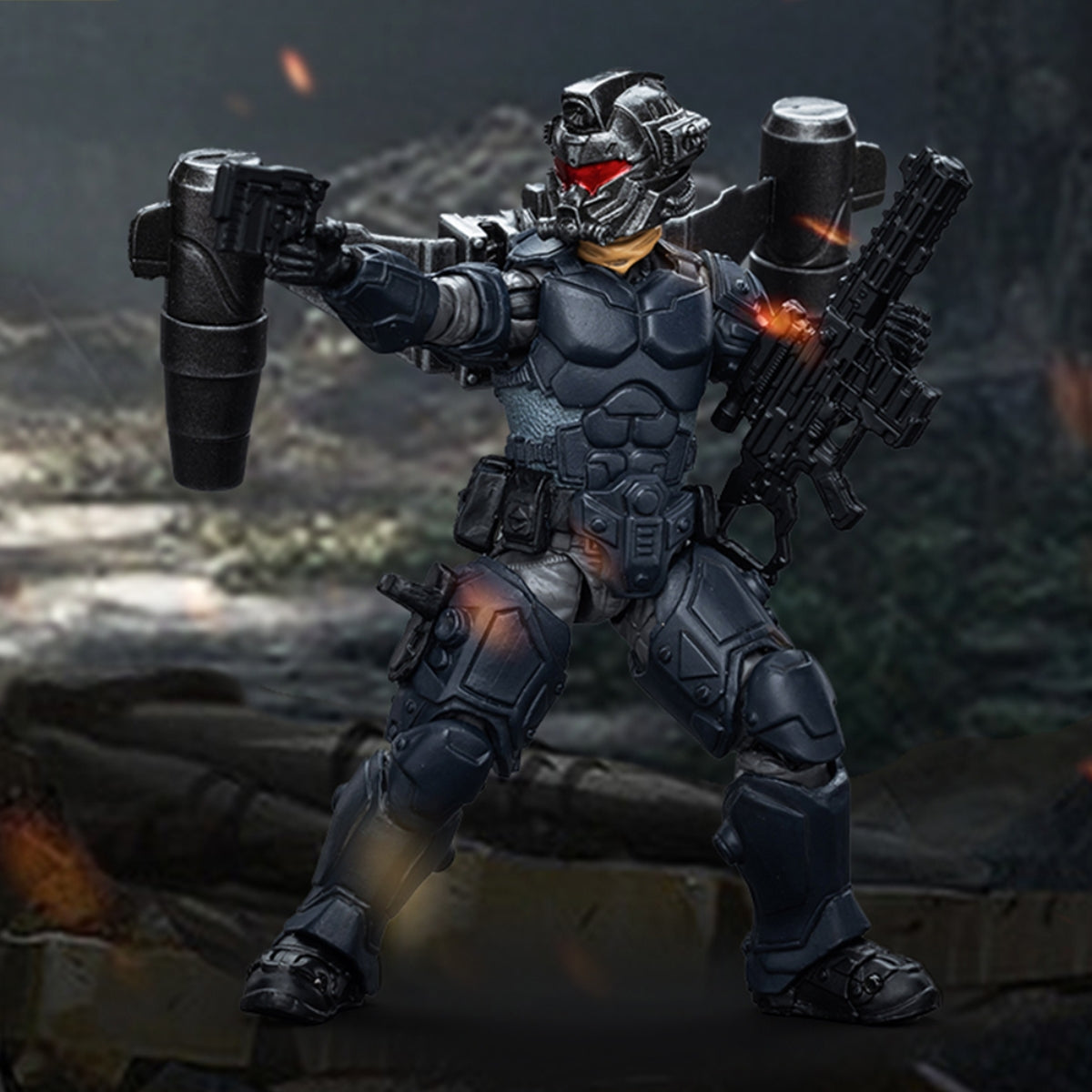 JoyToy Military Collectible Figure: Army Builder Pack Jetpack Mercenar