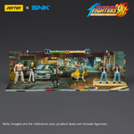 JOYTOY, SNK KOF'98UM Ikari Warriors Team, Clark Still/Ralf Jones/Leona Heidern Action Figures & Stage Base-Japan Street