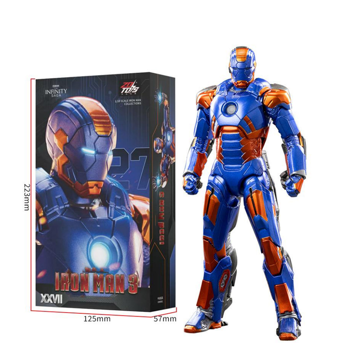 ZD Toys Iron Man 1/10 Figure | Choose MK27, MK14 or MK23