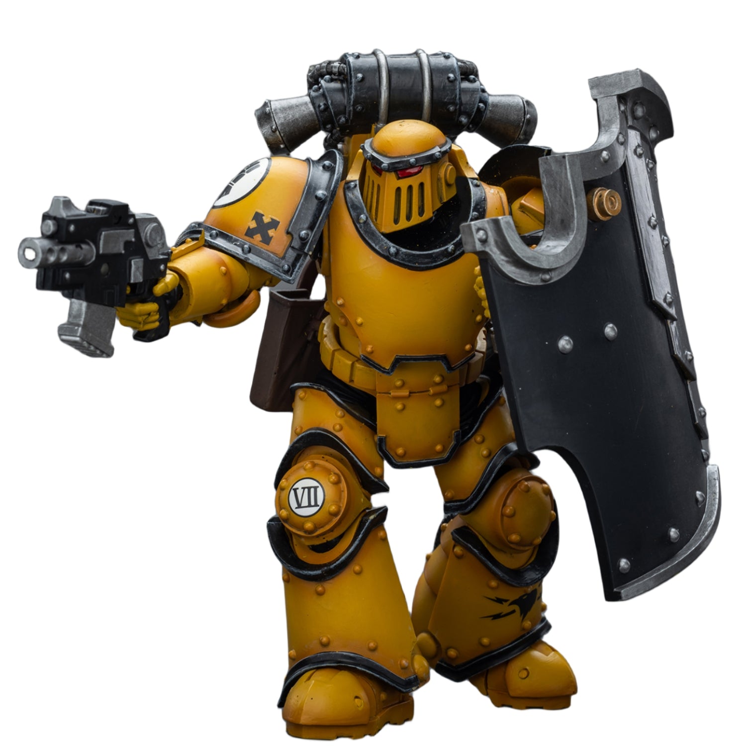 HiPlay JoyToy Warhammer The Horus Heresy Collectible Figure: Imperial Fists Legion MkIII Breacher Squad Legion Breacher with Lascutter 1:18 Scale Action Figures JT9121