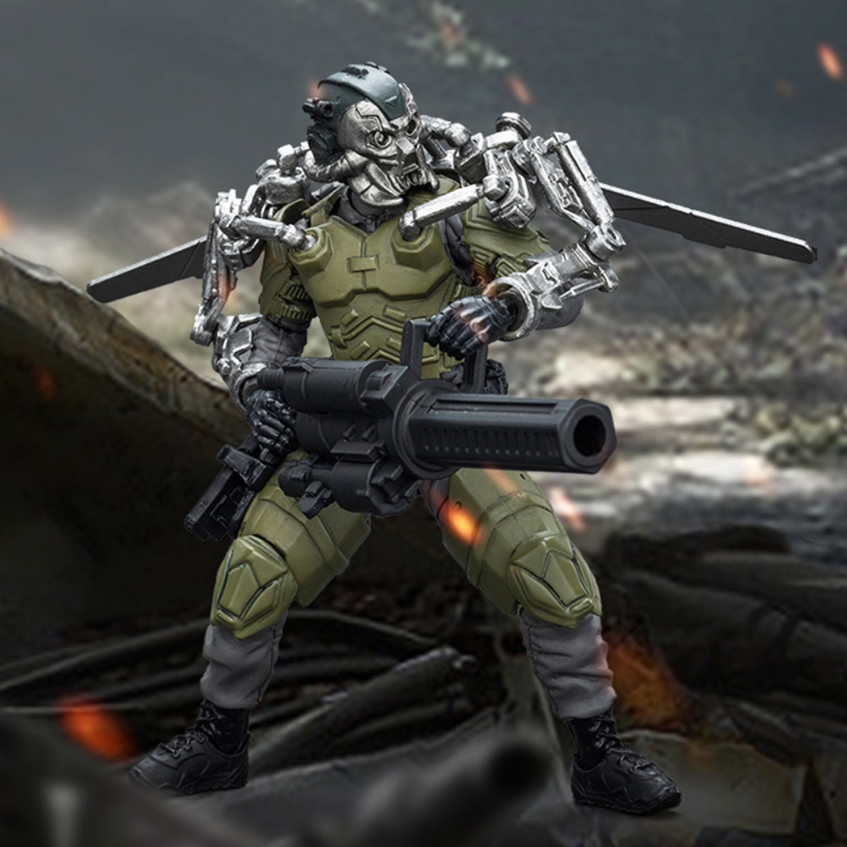 JOYTOY Hardcore Coldplay Army Builder Promotion Pack Figure 29 Lone Wolf with Exoskeleton JT1750 1/18 Scale Action Figure