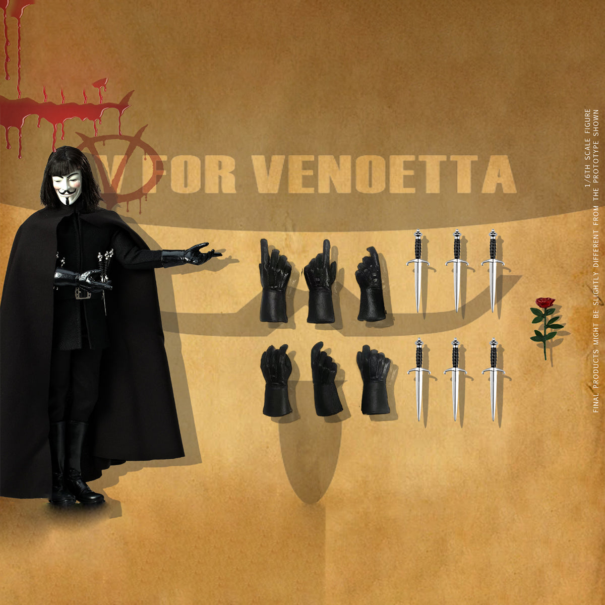 ToysPower, V For Vendetta 2.0, Action Figure Full Set