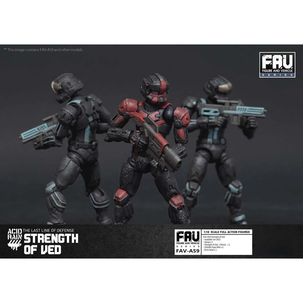 Figurine articulée Force de Ved Acid Rain World de TOY ALLIANCE
