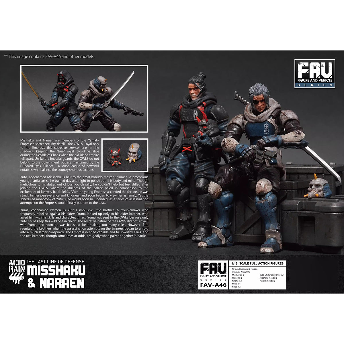 TOY ALLIANCE Acid Rain World Misshaku y Naraen Figura de acción 370