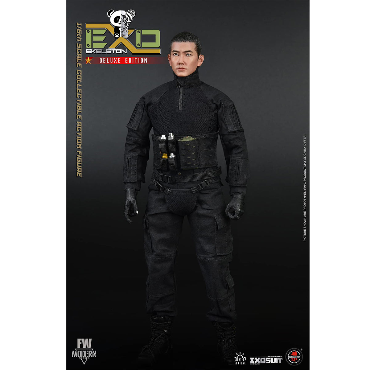 SOLDIER STORY EXO-Skeleton Armor Suit Test-03 Panda Division Deluxe Edition Action Figures