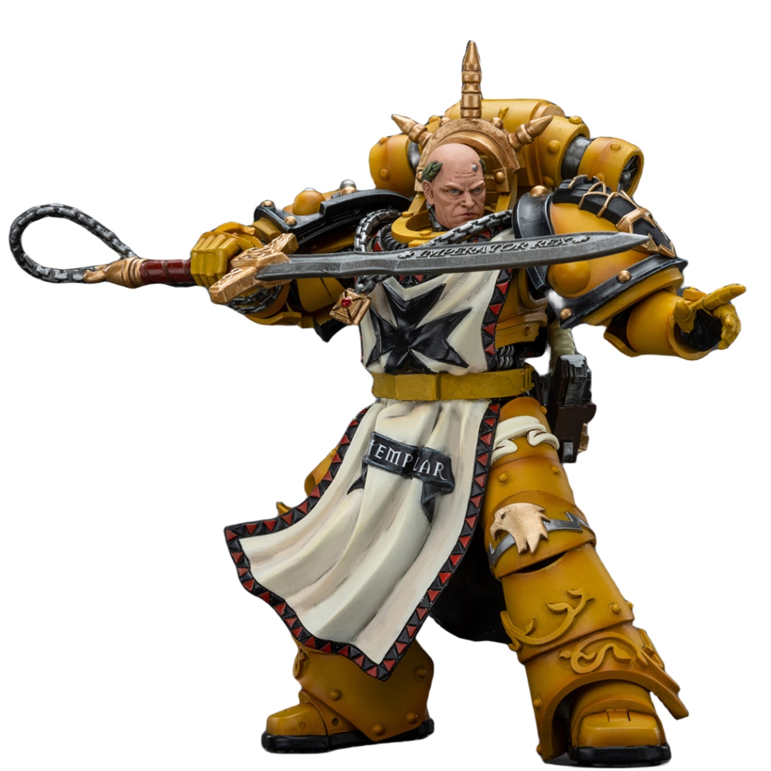 JOYTOY The Horus Heresy Imperial Fists Sigismund First Captain of the Imperial Fists Warhammer 1/18 Action Figure