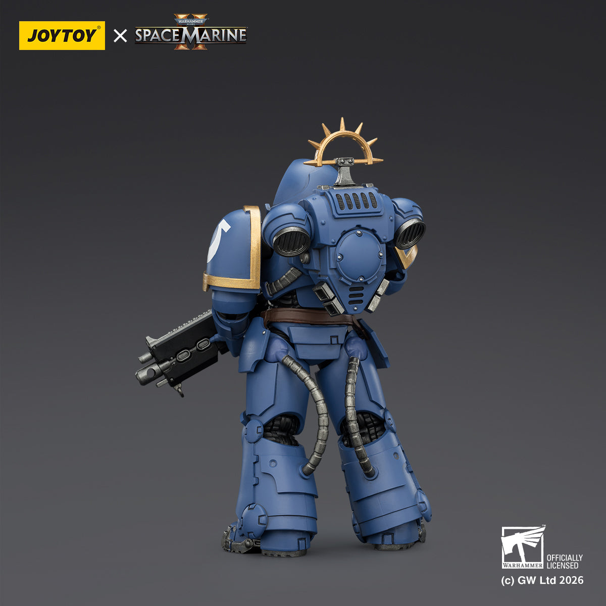 JOYTOY Warhammer 40,000: Space Marine 2 Heavy Intercessor with Heavy Bolt Rifle and Bolt Pistol (Game Edition) 1/18 Scale Action Figure