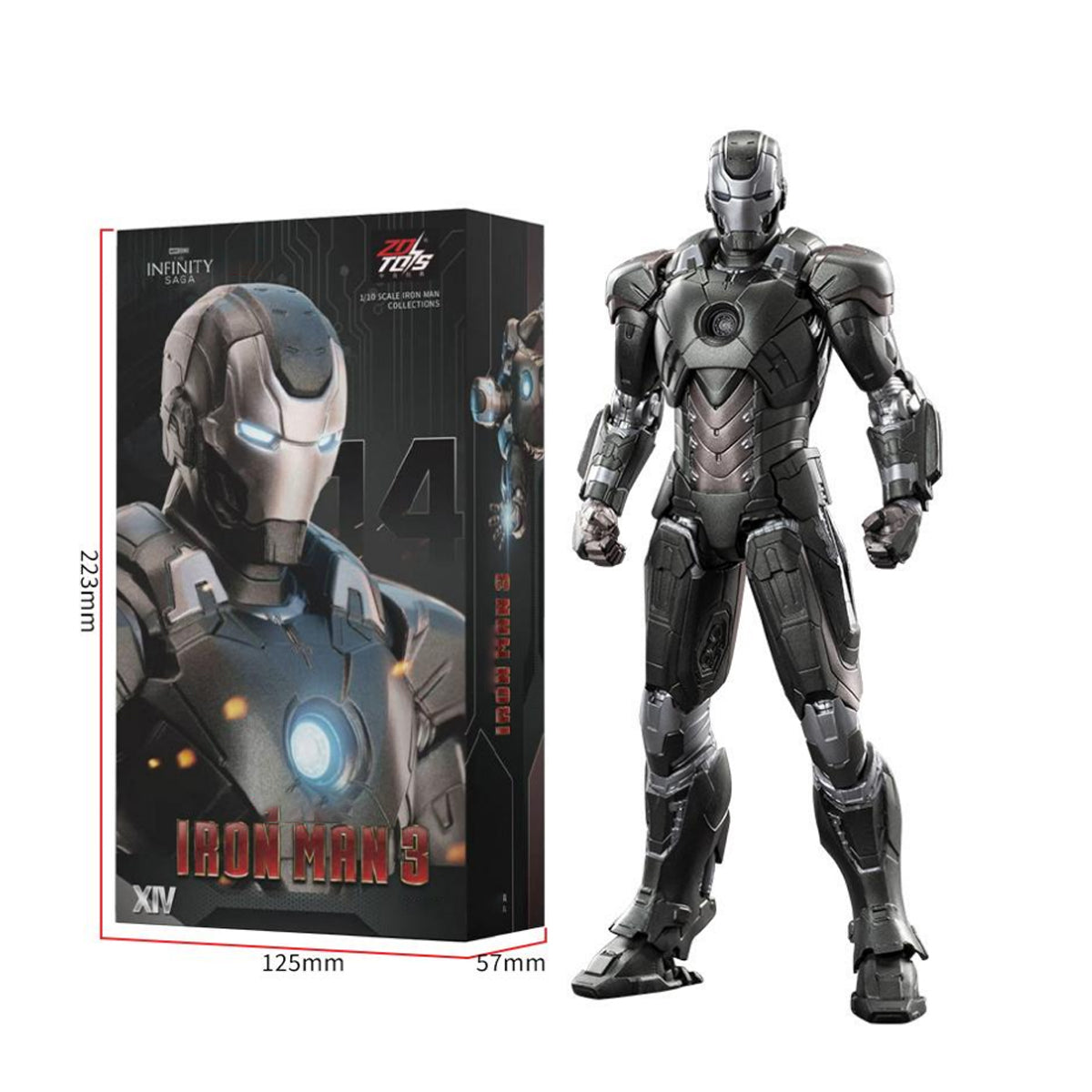 ZD Toys Iron Man 1/10 Figure | Choose MK27, MK14 or MK23
