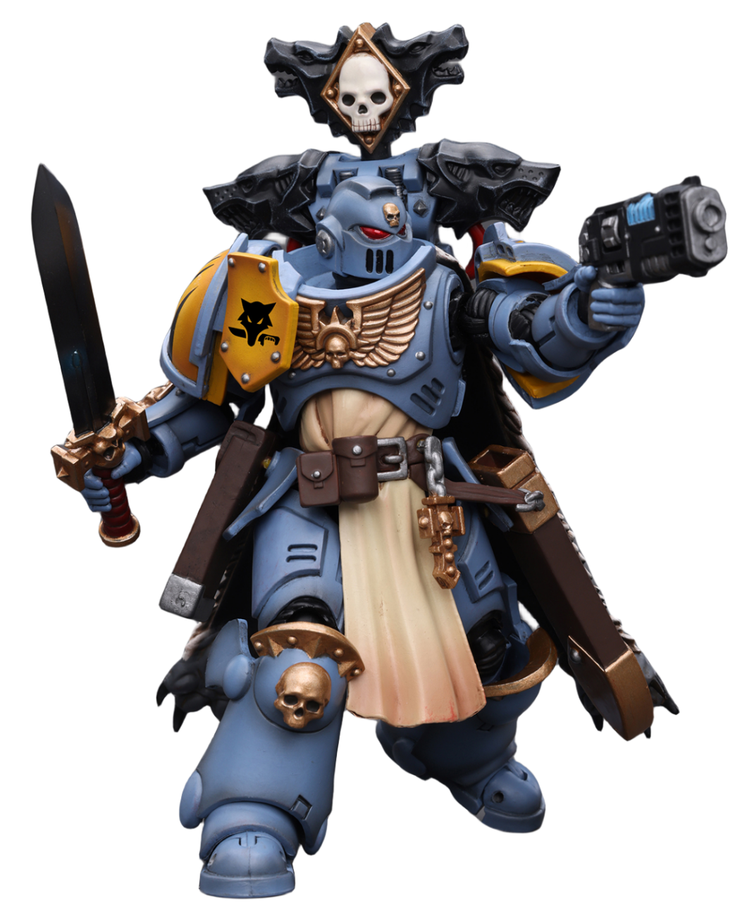 HiPlay JoyToy 40K Collectible Figure: Primaris Space Marines Space Wolves Bladeguard Veteran 1:18 Scale Action Figures JT2795 (Space Wolves JT2795)