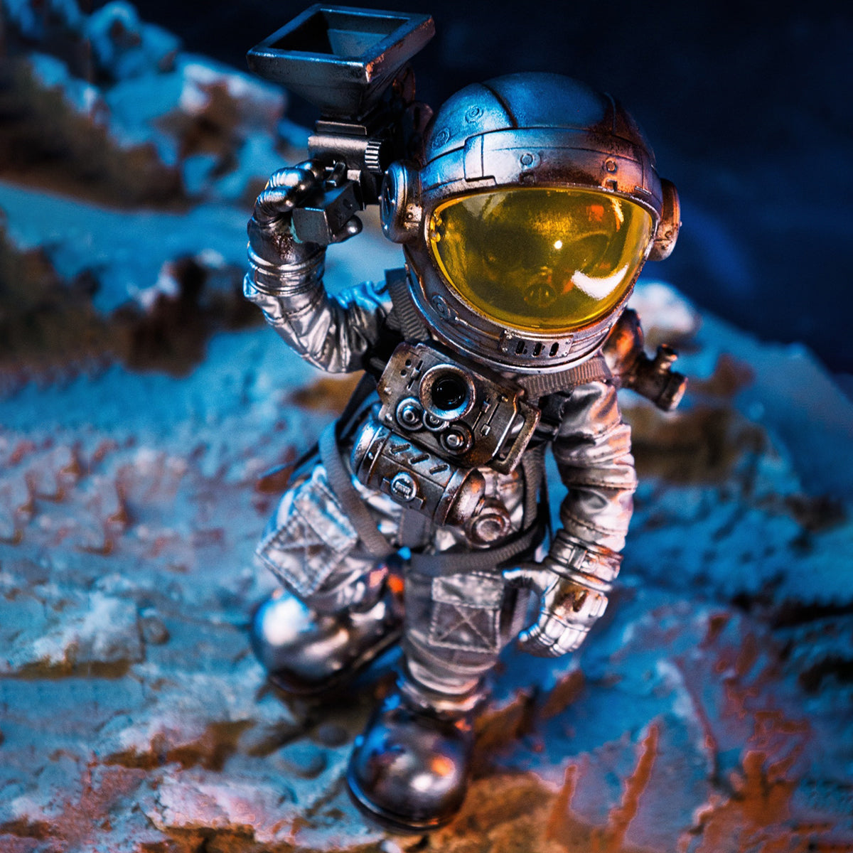 WeArtDoing Time Warrior Series Wasteland: Space Mouse Flash Silver Action Figure