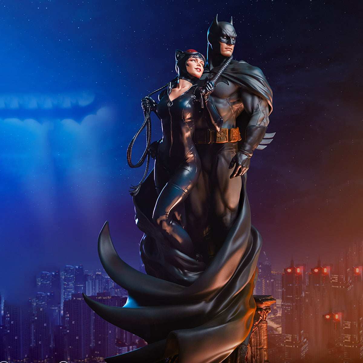 Sideshow, Batman and Cat Girl, 20-inch Statue Figurine