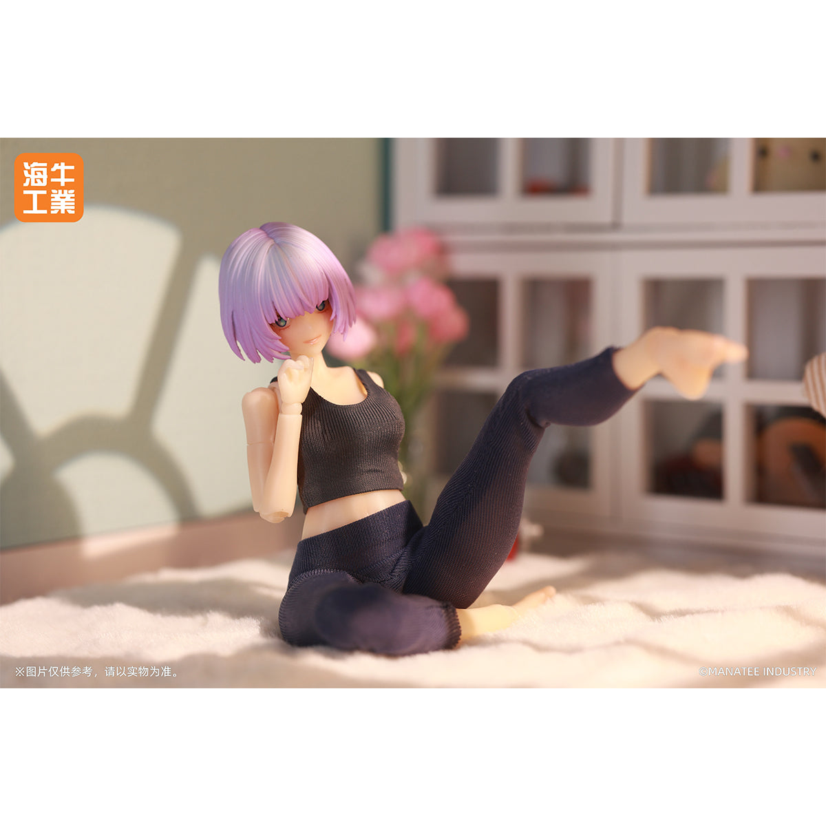 (Only Shipped to the US) MANATEE INDUSTRY 1/12 Commemorative Limited Edition Desktop Wars Yoga Day Inanna Purple Hair Mex-01 Action Figures