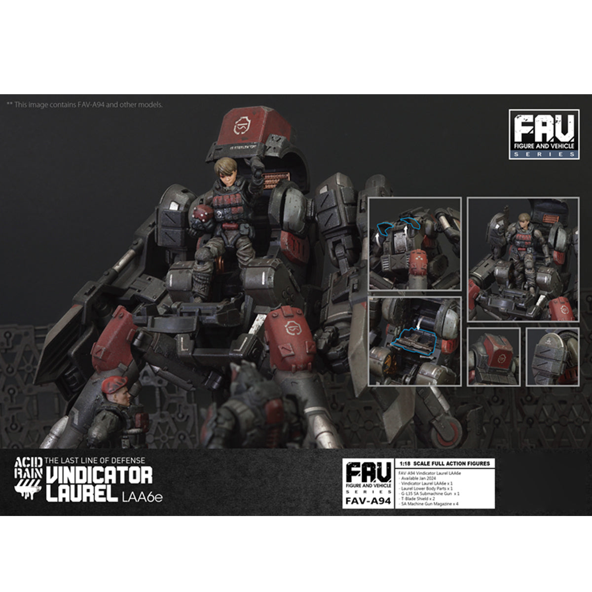 TOY ALLIANCE Figura de acción Laurel LAA6e del Vindicador de Acid Rain World
