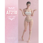 Figura de acción femenina Worldbox con cuerpo estándar, busto mediano, piel pálida y cintura articulada de abeja.