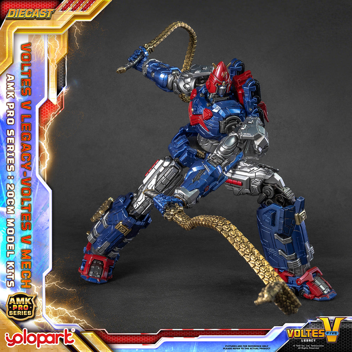 Yolopark AMK PRO Series Choudenji Machine Voltes V Assembly Model Kits