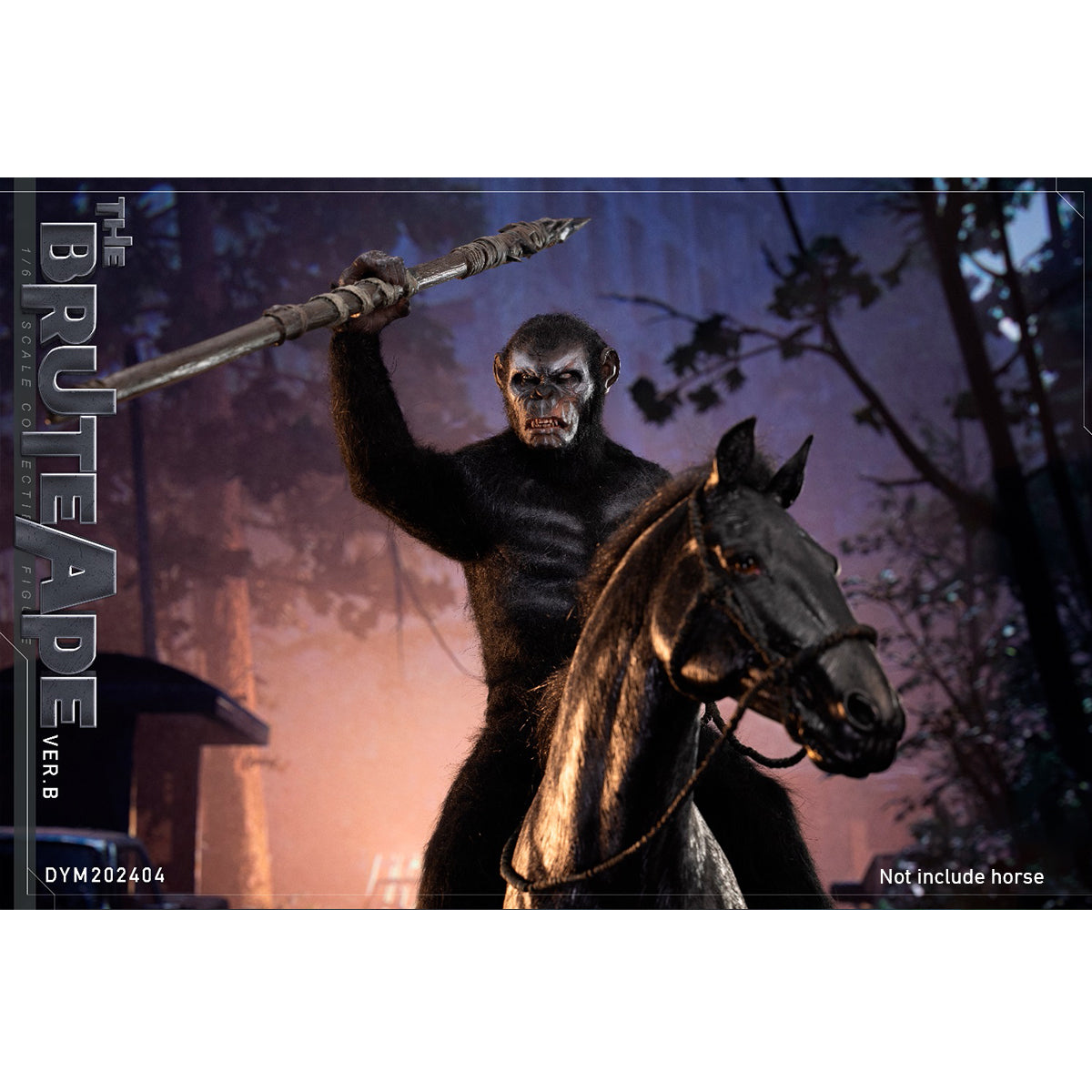 Hellcat, Ape Leader & Black Painted Horse 1/6 Scale Action Figure