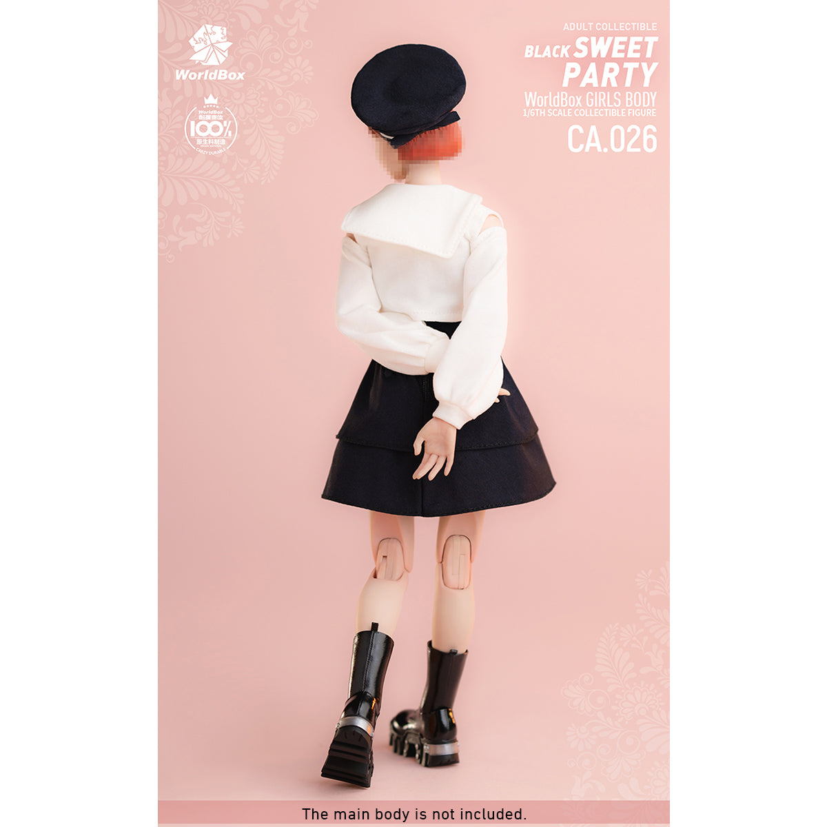 Worldbox Black Sweet Party Suit Set CA026 Doll Clothes Accessory 1/6 Scale Fit TB Action Figure